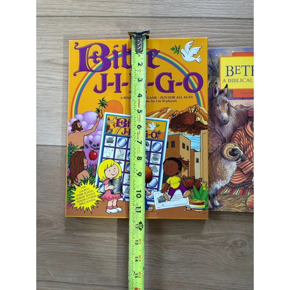Biblical Education Lot Bible J-I-N-G-O Game & Pop-Up Bethlehem Advent Calendar